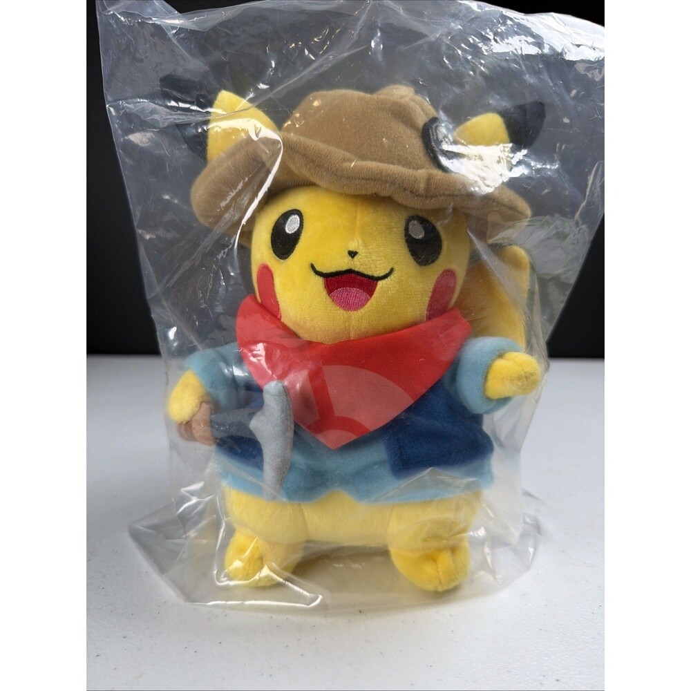 Pokemon Fossil Museum: Excavator Pickachu Plush- 8 1/4" (Out of Stock) NWT